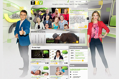 Nowa odsłona strony internetowej Telewizji TTV / TVN - Roman Czejarek i Monika Richardson